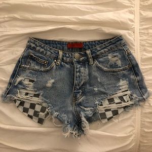 Denim shorts
